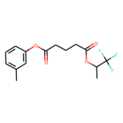 Glutaric acid, 1,1,1-trifluoroprop-2-yl 3-methylphenyl ester