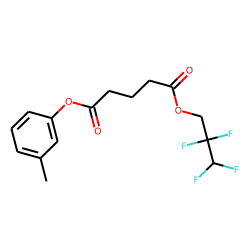 Glutaric acid, 2,2,3,3-tetrafluoropropyl 3-methylphenyl ester