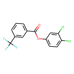 3-Trifluoromethylbenzoic acid, 3,4-dichlorophenyl ester