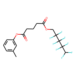 Glutaric acid, 2,2,3,3,4,4,5,5-octafluoropentyl 3-methylphenyl ester