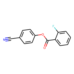 2-Fluorobenzoic acid, 4-cyanophenyl ester