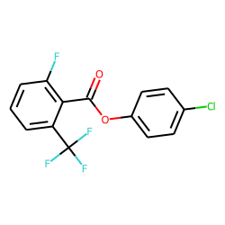 2-Fluoro-6-trifluoromethylbenzoic acid, 4-chlorophenyl ester