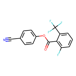 2-Fluoro-6-trifluoromethylbenzoic acid, 4-cyanophenyl ester