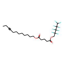 Glutaric acid, 2,2,3,3,4,4,5,5-octafluoropentyl dodec-9-yn-1-yl ester