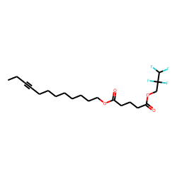 Glutaric acid, 2,2,3,3-tetrafluoropropyl dodec-9-yn-1-yl ester