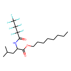 l-Leucine, n-heptafluorobutyryl-, octyl ester