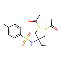 N-1-[1,1-bis(acetylmercaptomethyl)propyl]-p-toluenesulfonamide