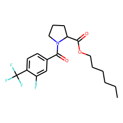 L-Proline, N-(3-fluoro-4-trifluoromethylbenzoyl)-, hexyl ester
