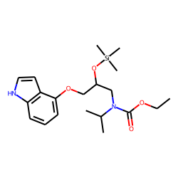 Pindolol, N-ethoxycarbonylated, TMS