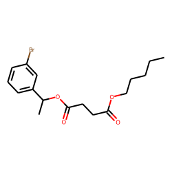 Succinic acid, 1-(3-bromophenyl)ethyl pentyl ester