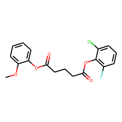 Glutaric acid, 2-chloro-6-fluorophenyl 2-methoxyphenyl ester