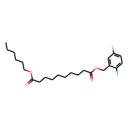Sebacic acid, 2,5-difluorobenzyl hexyl ester
