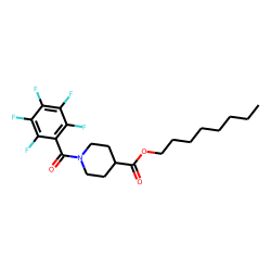 Isonipecotic acid, N-pentafluorobenzoyl-, octyl ester