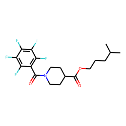 Isonipecotic acid, N-pentafluorobenzoyl-, isohexyl ester