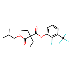 Diethylmalonic acid, isobutyl 2-fluoro-3-trifluoromethylphenyl ester