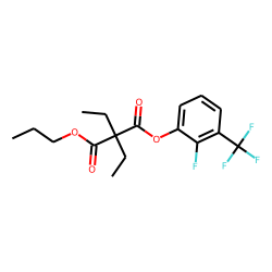 Diethylmalonic acid, 2-fluoro-3-trifluoromethylphenyl propyl ester