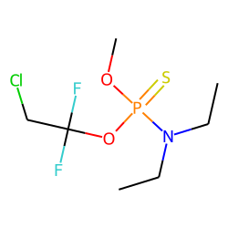 O-Methyl-O-(1,1-difluoro-2-chloroethyl)-N,N-diethyl-phosphorothioamidate