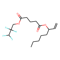 Glutaric acid, oct-1-en-3-yl 2,2,3,3-tetrafluoropropyl ester