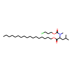 L-Leucine, N-methyl-N-(3-chloropropoxycarbonyl)-, heptadecyl ester