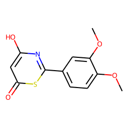 1,3-Thiazine-6-one-4-ol, 2-(3,4-dimethoxyphenyl)-