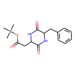 Trimethylsilyl (5-benzyl-3,6-dioxopiperazin-2-yl)acetate