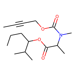 DL-Alanine, N-methyl-N-(byt-2-yn-1-yloxycarbonyl)-, 2-methylhex-3-yl ester