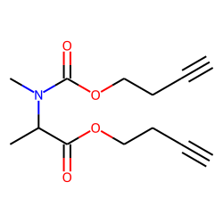 DL-Alanine, N-methyl-N-(byt-3-yn-1-yloxycarbonyl)-, byt-3-yn-1-yl ester