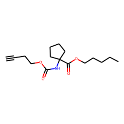 1-Aminocyclopentanecarboxylic acid, N-(but-3-yn-1-yloxycarbonyl)-, pentyl ester