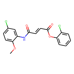 Fumaric acid, monoamide, N-(5-chloro-2-methoxyphenyl)-, 2-chlorophenyl ester