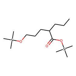 Pentanoic acid, 5-hydroxy-2-propyl, bis-TMS