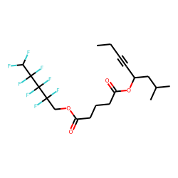 Glutaric acid, 2,2,3,3,4,4,5,5-octafluoropentyl 2-methyloct-5-yn-4-yl ester