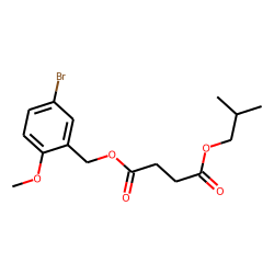 Succinic acid, 5-bromo-2-methoxybenzyl isobutyl ester