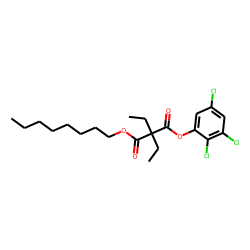 Diethylmalonic acid, octyl 2,3,5-trichlorophenyl ester