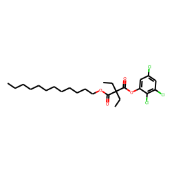 Diethylmalonic acid, dodecyl 2,3,5-trichlorophenyl ester