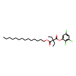 Diethylmalonic acid, tetradecyl 2,3,5-trichlorophenyl ester