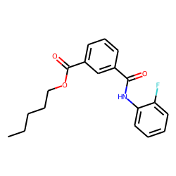 Isophthalic acid, monoamide, N-(2-fluorophenyl)-, pentyl ester