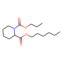 Pipecolic acid, N-propoxycarbonyl-, hexyl ester