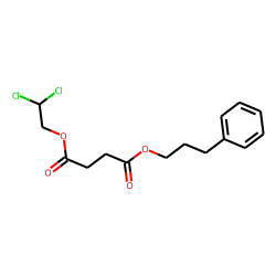 Succinic acid, 2,2-dichloroethyl 3-phenylpropyl ester