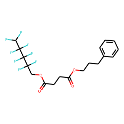 Succinic acid, 2,2,3,3,4,4,5,5-octafluoropentyl 3-phenylpropyl ester