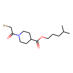 Isonipecotic acid, N-(bromoacetyl)-, isohexyl ester