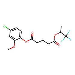 Glutaric acid, 1,1,1-trifluoroprop-2-yl 4-chloro-2-methoxyphenyl ester