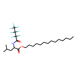 l-Leucine, n-heptafluorobutyryl-, tetradecyl ester