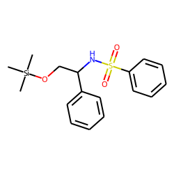 N-(2-Hydroxy-1-phenyl-ethyl)-benzenesulfonamide, O-trimethylsilyl-
