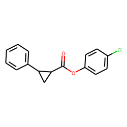 Cyclopropanecarboxylic acid, trans-2-phenyl-, 4-chlorophenyl ester
