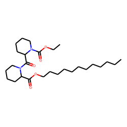 Pipecolylpipecolic acid, N-ethoxycarbonyl-, dodecyl ester