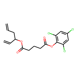 Glutaric acid, hexa-1,5-dien-3-yl 2,4,6-trichlorophenyl ester