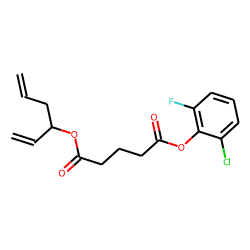 Glutaric acid, hexa-1,5-dien-3-yl 2-chloro-6-fluorophenyl ester