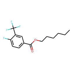4-Fluoro-3-trifluoromethylbenzoic acid, hexyl ester