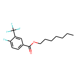 4-Fluoro-3-trifluoromethylbenzoic acid, heptyl ester