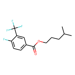 4-Fluoro-3-trifluoromethylbenzoic acid, isohexyl ester